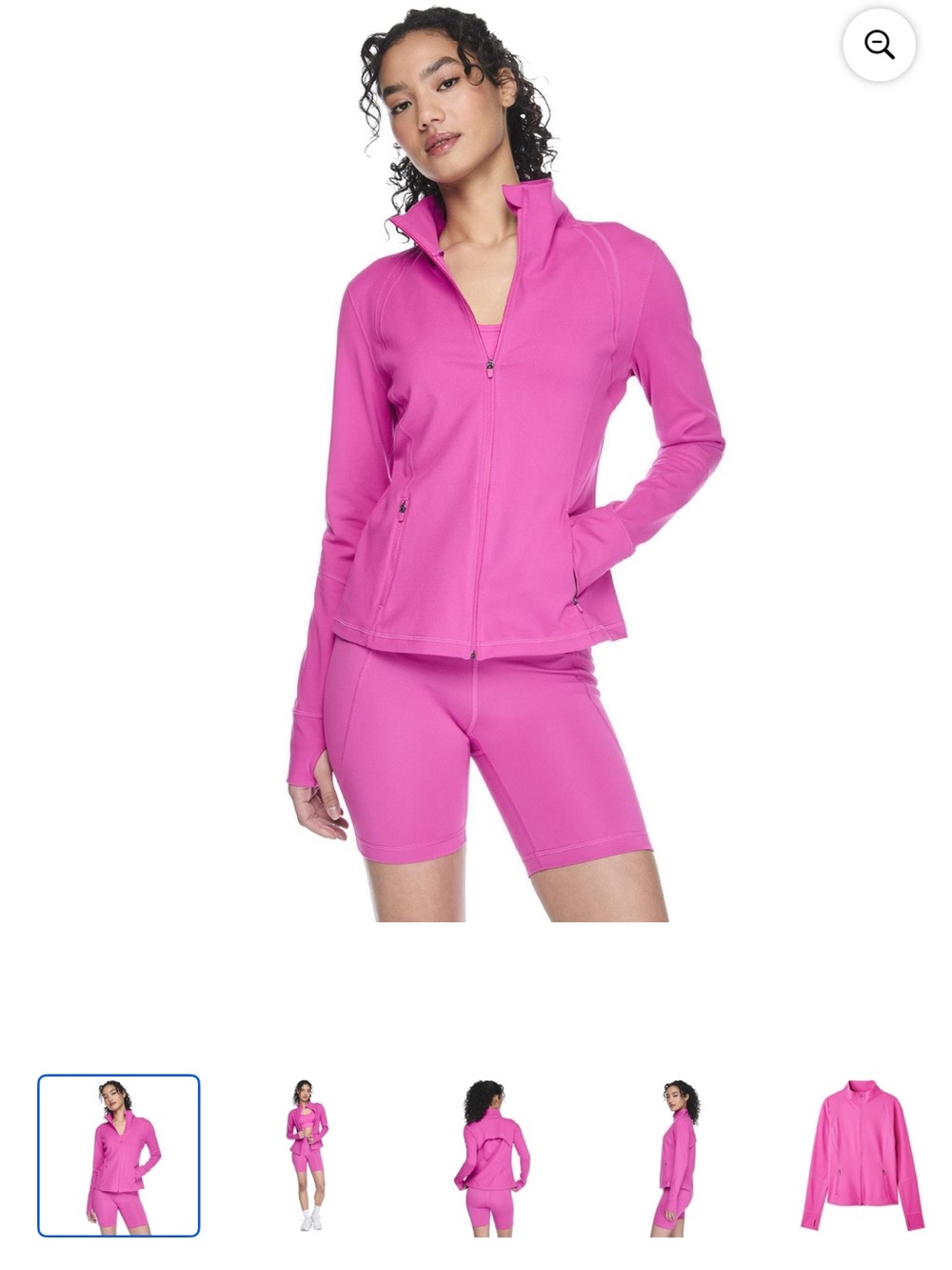 Athletic Works Full Zip Small Pink Active Zip-Up Jacket